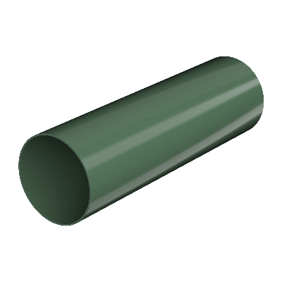 ТН ПВХ 125/82 мм, водосточная труба пластиковая (1,5 м), зеленый, шт. - 1